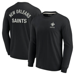 Fanatics New Orleans Saints Unisex Elements Super Soft Long Sleeve T-Shirt Black