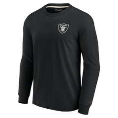 Fanatics Las Vegas Raiders Unisex Elements Super Soft Long Sleeve T-Shirt Black
