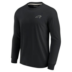 Fanatics Carolina Panthers Unisex Elements Super Soft Long Sleeve T-Shirt Black