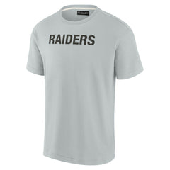 Fanatics Las Vegas Raiders Unisex Elements Super Soft Short Sleeve T-Shirt Gray