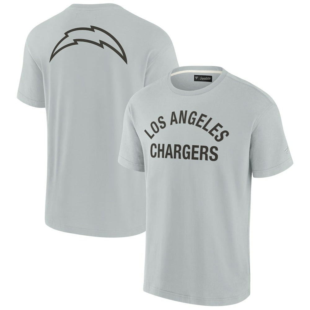 Fanatics Los Angeles Chargers Unisex Elements Super Soft Short Sleeve T-Shirt Gray