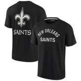 Fanatics New Orleans Saints Unisex Elements Super Soft Short Sleeve T-Shirt Black