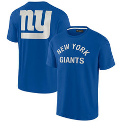 Fanatics New York Giants Unisex Elements Super Soft Short Sleeve T-Shirt Royal