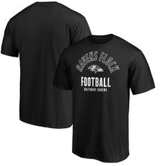 Baltimore Ravens Nickname Arc T-Shirt Black