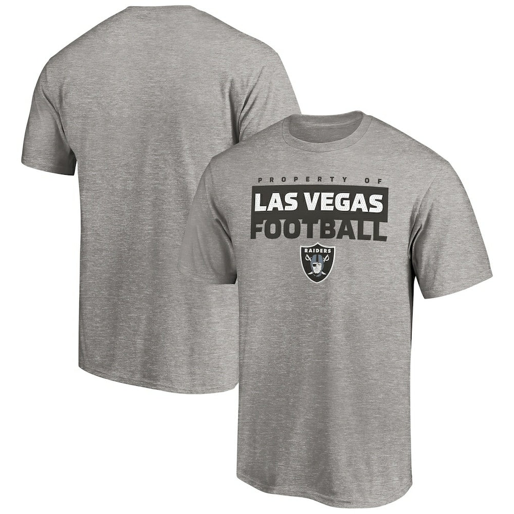 Las Vegas Raiders Gain Ground T-Shirt Heather Gray