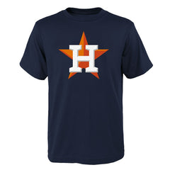 Houston Astros Youth Logo Primary Team T-Shirt - Navy - MLB Lifestyle