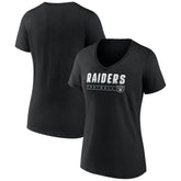 Las Vegas Raiders Women's Primary Play V-Neck T-Shirt Black