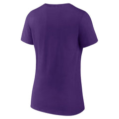 Minnesota Vikings Women's Primary Play V-Neck T-Shirt Purple