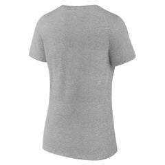 Seattle Seahawks Women's Team Arc V-Neck T-Shirt Heather Gray