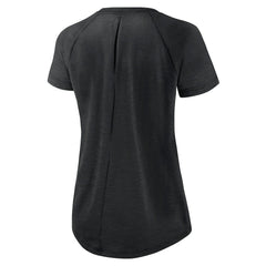 Nike New Orleans Saints Women's Back Slit Lightweight Fashion T-Shirt White/Heather Scarlet