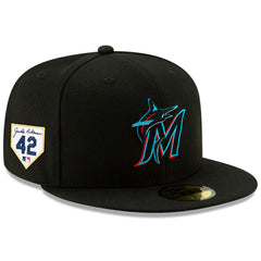Miami Marlins New Era 2024 Jackie Robinson Day 59FIFTY Fitted Hat - Black - New Era Online