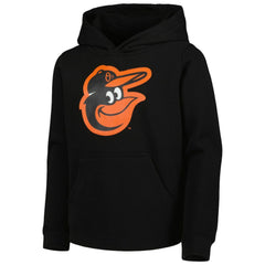 Baltimore Orioles Youth Team Primary Logo Pullover Hoodie - Black - MLB Sale