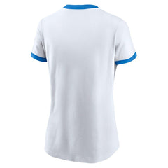 Nike Los Angeles Chargers Women's Rewind Ringer Tri-Blend T-Shirt White