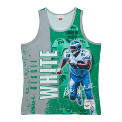 Mitchell & Ness Reggie White Philadelphia Eagles 1992 Player Burst Tank Top Kelly Green