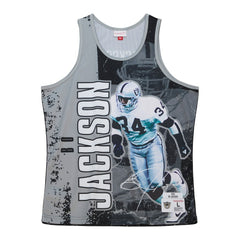 Mitchell & Ness Bo Jackson Las Vegas Raiders 1990 Player Burst Tank Top Black