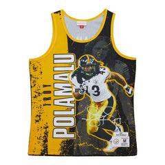 Mitchell & Ness Troy Polamalu Pittsburgh Steelers 2007 Player Burst Tank Top Black