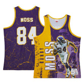 Mitchell & Ness Randy Moss Minnesota Vikings 1998 Player Burst Tank Top Purple