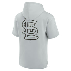 St. Louis Cardinals Fanatics Unisex Elements Super Soft Fleece Short Sleeve Pullover Hoodie - Gray - Fanatics Discount