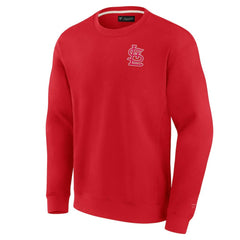 St. Louis Cardinals Fanatics Unisex Super Soft Pullover Crew Sweatshirt - Red - Fanatics Lifestyle