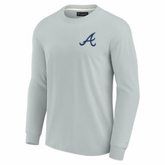 Atlanta Braves Fanatics Unisex Elements Super Soft Long Sleeve T-Shirt - Gray - Fanatics on Sale