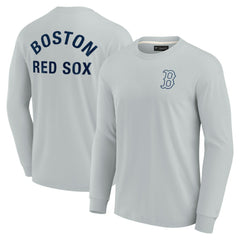 Boston Red Sox Fanatics Unisex Elements Super Soft Long Sleeve T-Shirt - Gray - Fanatics Sale