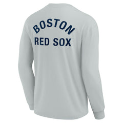 Boston Red Sox Fanatics Unisex Elements Super Soft Long Sleeve T-Shirt - Gray - Fanatics Sale