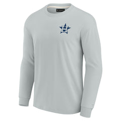 Houston Astros Fanatics Unisex Elements Super Soft Long Sleeve T-Shirt - Gray - Fanatics Sale
