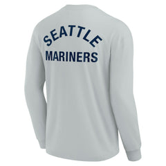 Seattle Mariners Fanatics Unisex Elements Super Soft Long Sleeve T-Shirt - Gray - Fanatics Lifestyle