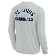 St. Louis Cardinals Fanatics Unisex Elements Super Soft Long Sleeve T-Shirt - Gray - Fanatics Online
