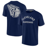 Cleveland Guardians Fanatics Unisex Elements Super Soft Short Sleeve T-Shirt - Navy - Fanatics Discount