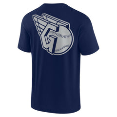 Cleveland Guardians Fanatics Unisex Elements Super Soft Short Sleeve T-Shirt - Navy - Fanatics Discount