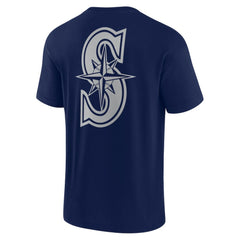Seattle Mariners Fanatics Unisex Elements Super Soft Short Sleeve T-Shirt - Navy - Fanatics on Sale