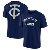 Minnesota Twins Fanatics Unisex Elements Super Soft Short Sleeve T-Shirt - Navy - Fanatics Discount