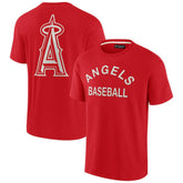 Los Angeles Angels Fanatics Unisex Elements Super Soft Short Sleeve T-Shirt - Red - Fanatics Discount