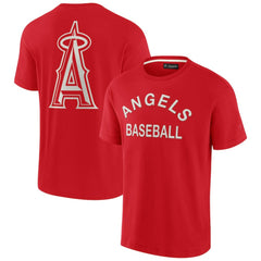 Los Angeles Angels Fanatics Unisex Elements Super Soft Short Sleeve T-Shirt - Red - Fanatics Discount