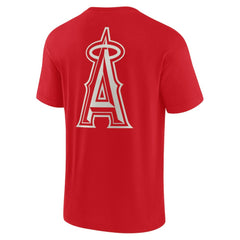 Los Angeles Angels Fanatics Unisex Elements Super Soft Short Sleeve T-Shirt - Red - Fanatics Discount