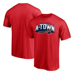 Atlanta Braves Hometown Collection Paint The Black T-Shirt - Red - MLB Sale