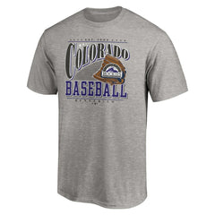 Colorado Rockies Cooperstown Collection Winning Time T-Shirt - Heather Gray - MLB Discount