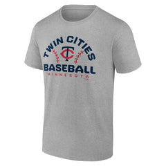 Minnesota Twins Team Go For Two T-Shirt - Heather Gray - MLB on Sale
