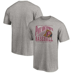 Philadelphia Phillies Cooperstown Collection Winning Time T-Shirt - Heather Gray - MLB Sale