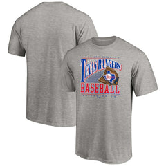 Texas Rangers Cooperstown Collection Winning Time T-Shirt - Heather Gray - MLB Discount