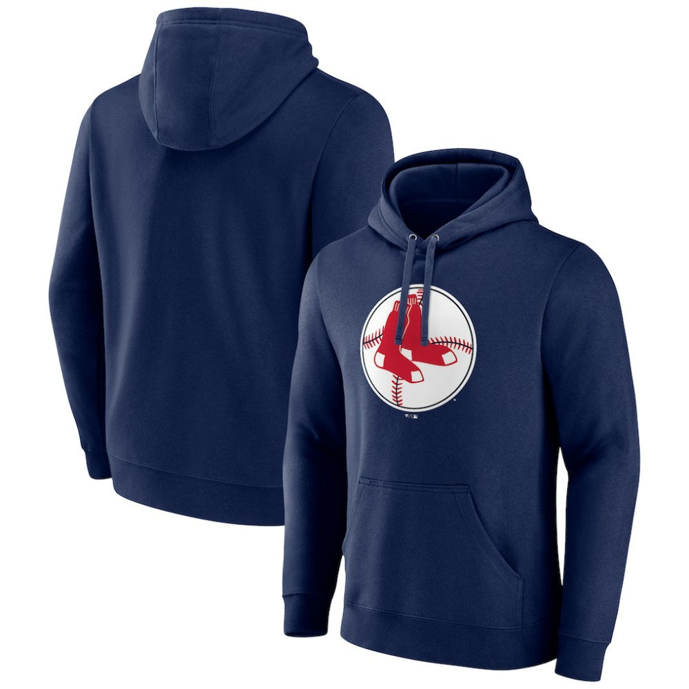 Boston Red Sox Cooperstown Collection Pullover Hoodie - Navy - MLB on Sale