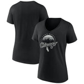Chicago White Sox Women's One Champion V-Neck T-Shirt - Black - MLB Sale