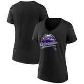 Colorado Rockies Women's One Champion V-Neck T-Shirt - Black - MLB Online