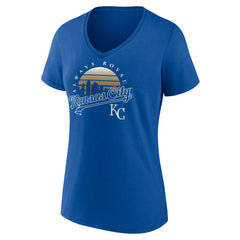 Kansas City Royals Women's One Champion V-Neck T-Shirt - Royal - MLB Online