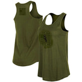 Chicago White Sox New Era Women's 2023 Armed Forces Day Racerback Tank Top - Olive - New Era Lifestyle