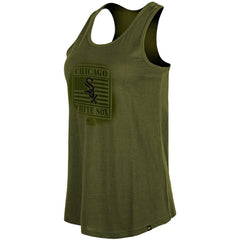 Chicago White Sox New Era Women's 2023 Armed Forces Day Racerback Tank Top - Olive - New Era Lifestyle