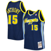 Carmelo Anthony Denver Nuggets Hardwood Classics Swingman Jersey for sale Navy | Mitchell & Ness outlet