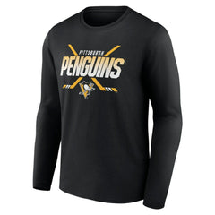 Pittsburgh Penguins Team Covert Long Sleeve T-Shirt - Black - NHL 5059520