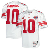 Mitchell & Ness Eli Manning New York Giants 2007 Authentic Throwback Retired Player Jersey White
